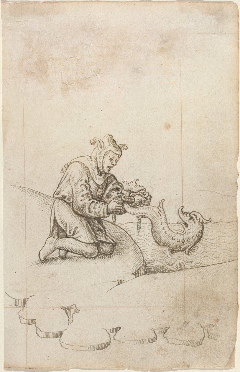 Du bindest einem Delfin den Schwanz [fol. 17 recto] von French School
