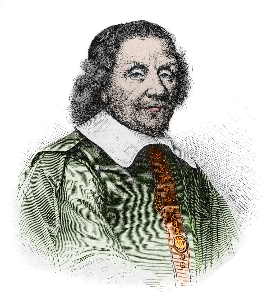 Porträt von Anthonie (Antonius) Heinsius (1641-1720) - niederländischer Staatsmann - Gravur aus 