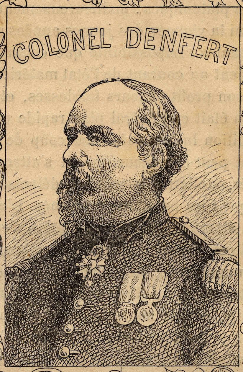 Porträt des französischen Oberst Pierre Philippe Denfert-Rochereau - 1870-71 von French School