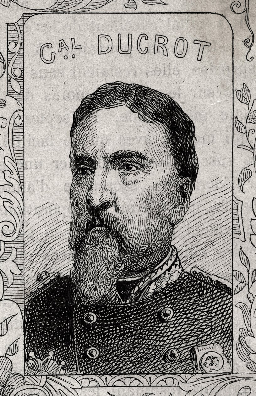 Porträt des französischen Generals Auguste-Alexandre Ducrot - 1870-71 von French School