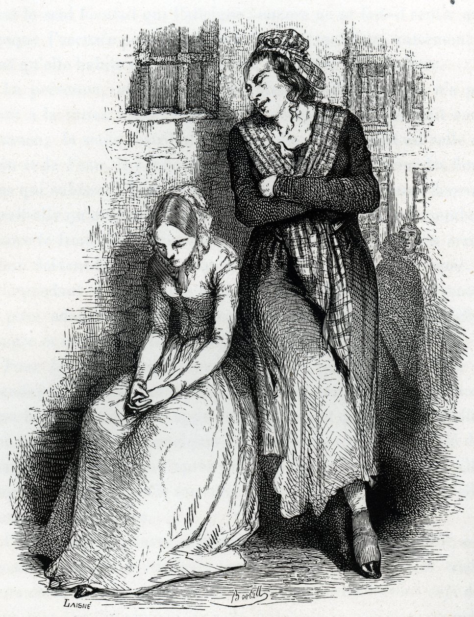 Die Gefangenen des Gefängnisses Saint Lazare in Paris von French School