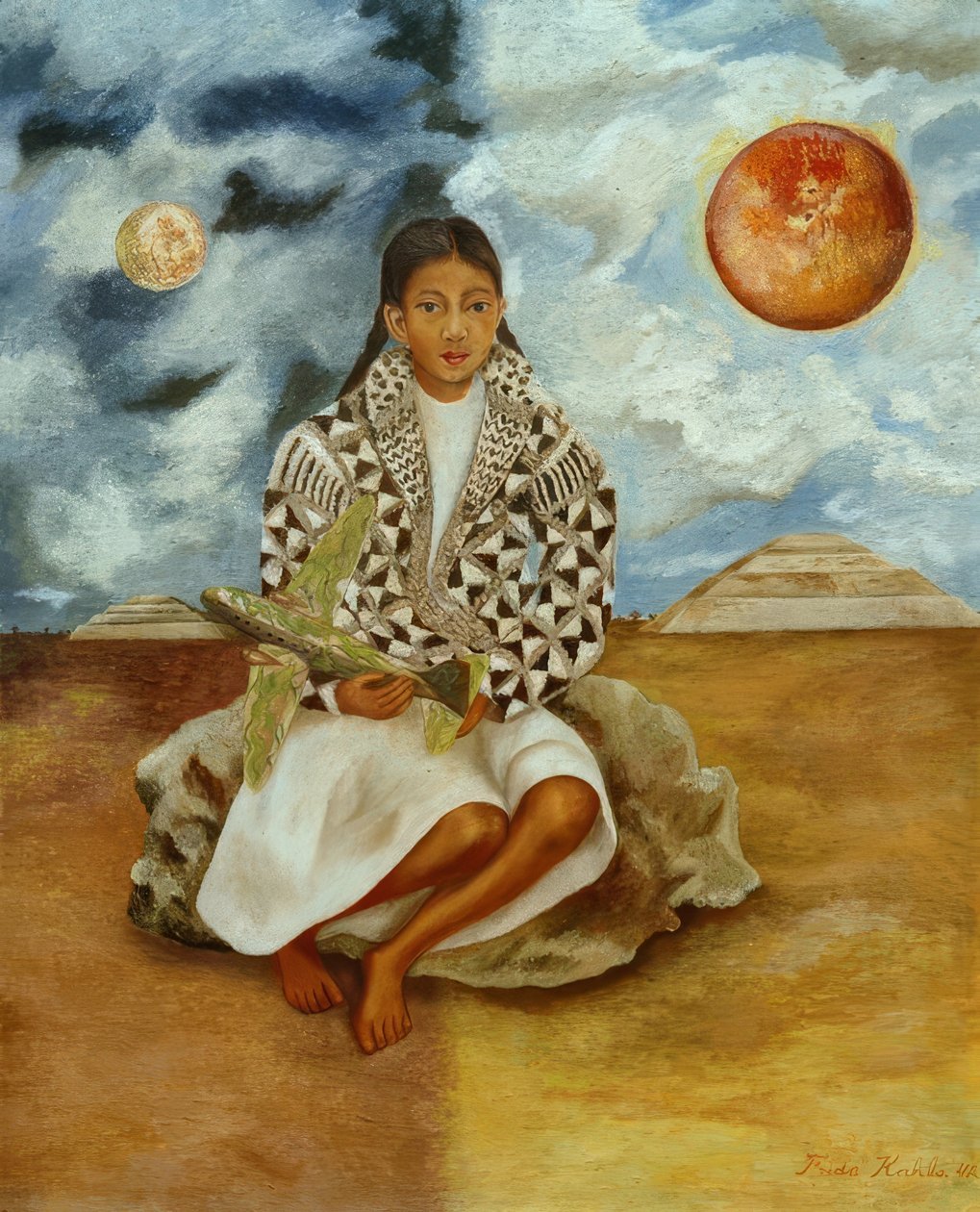 Porträt von Lucha Maria, ein Mädchen aus Tehuacan von Frida Kahlo