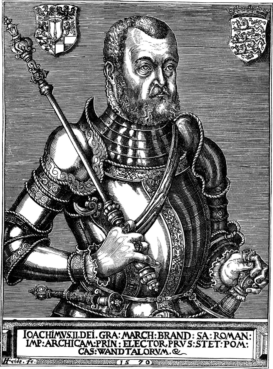 Porträt von Joachim II. Hector 1505-1571, Kurfürst von Brandenburg, 1570 von Friderich