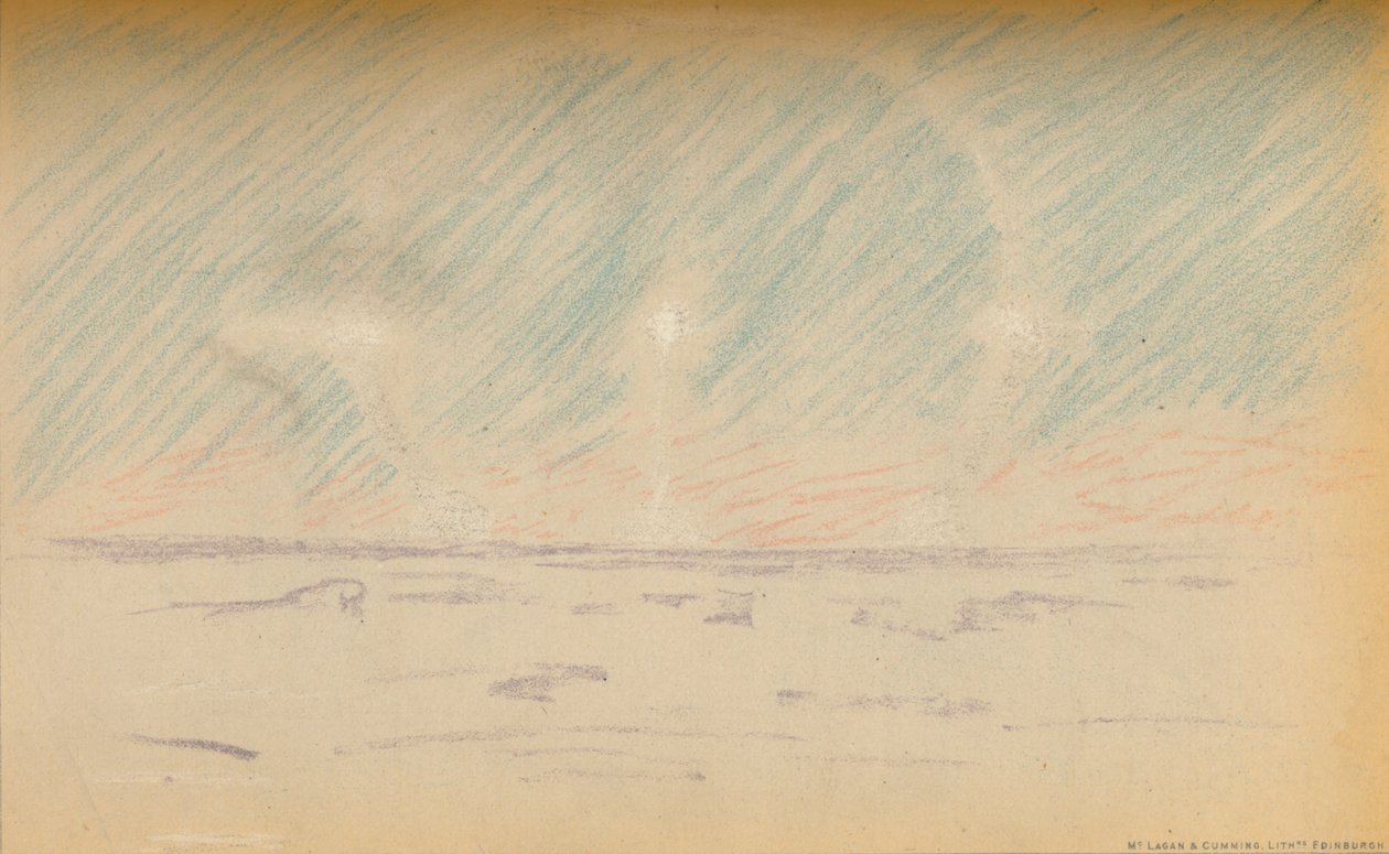 Mondring mit Scheinmonden und einem Vorschlag für horizontale Achsen, 24. November 1893 von Fridtjof Nansen