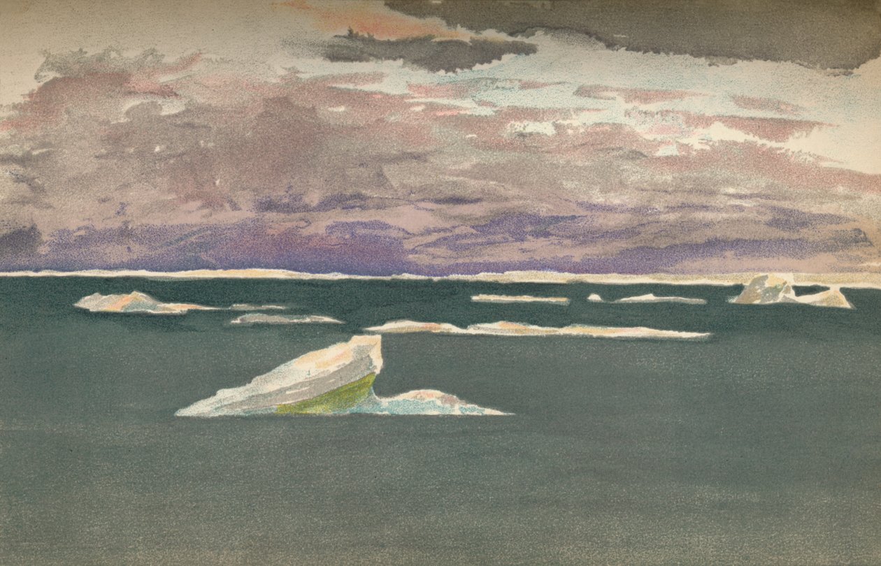 Am Rande des Eises - Aufziehender Sturm, 14. September 1893, 1897 von Fridtjof Nansen