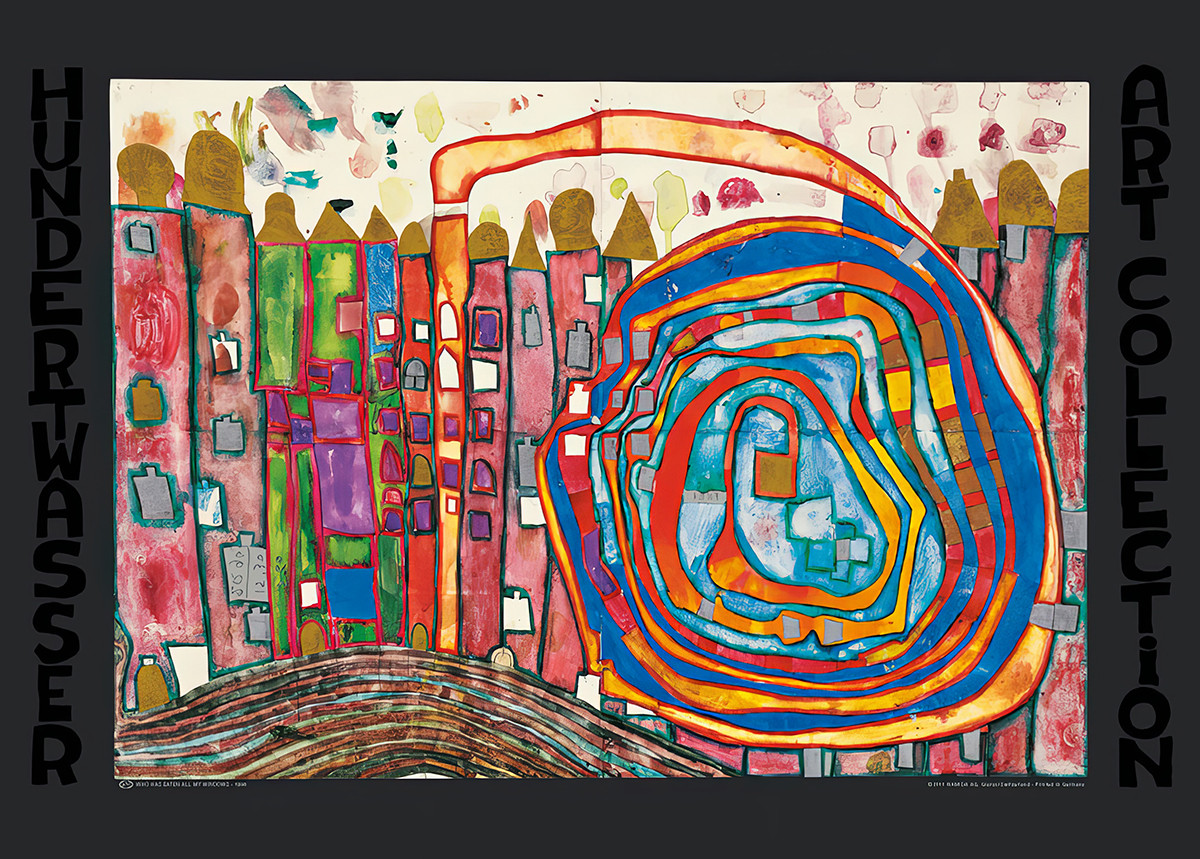 Wer hat alle meine Fenster gegessen von Friedensreich Hundertwasser