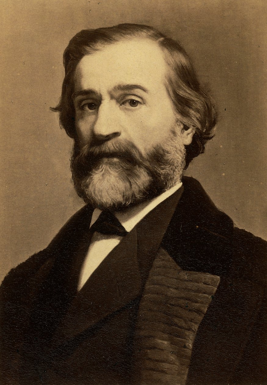 Porträt des Komponisten Giuseppe Verdi, ca. 1870 von Friedrich Bruckmann Verlag