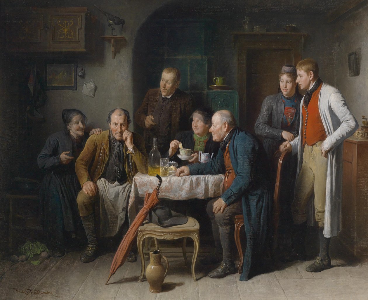 Die Brautwerbung von Friedrich Friedlander