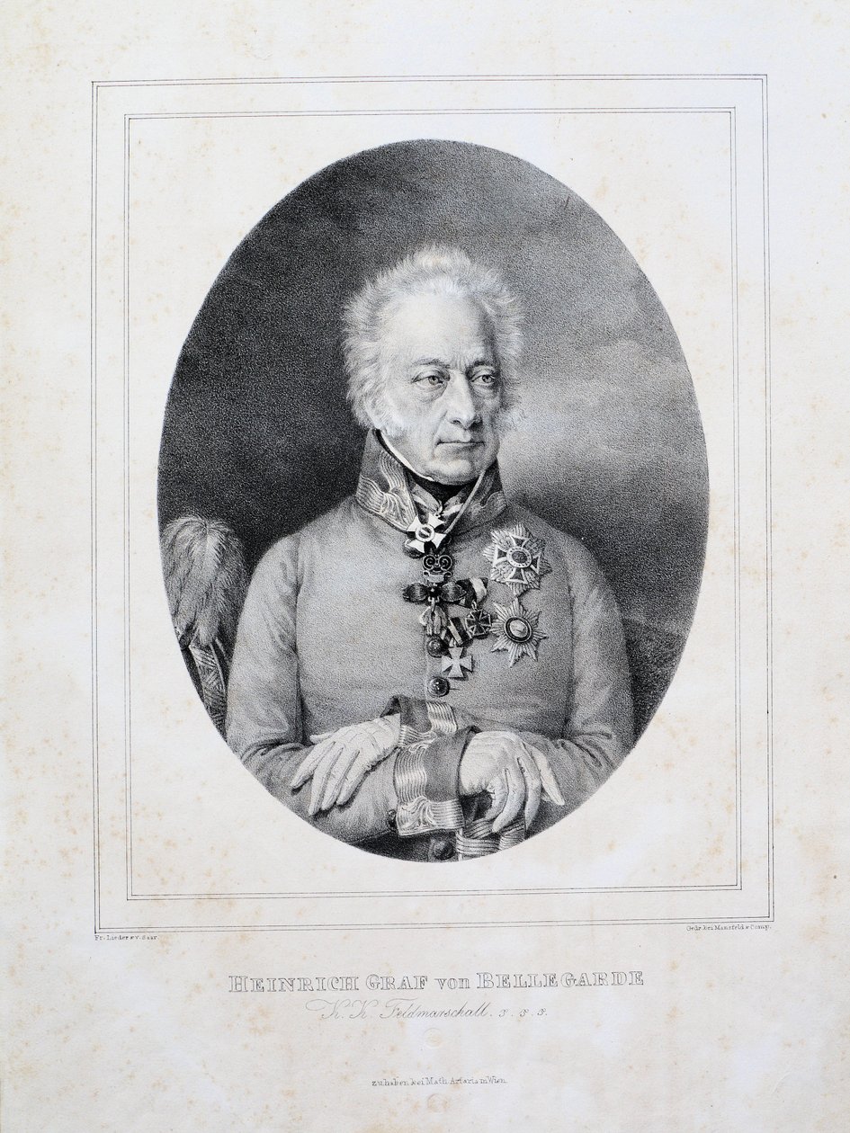 Heinrich Graf von Bellegarde (1757-1845) von Friedrich Lieder