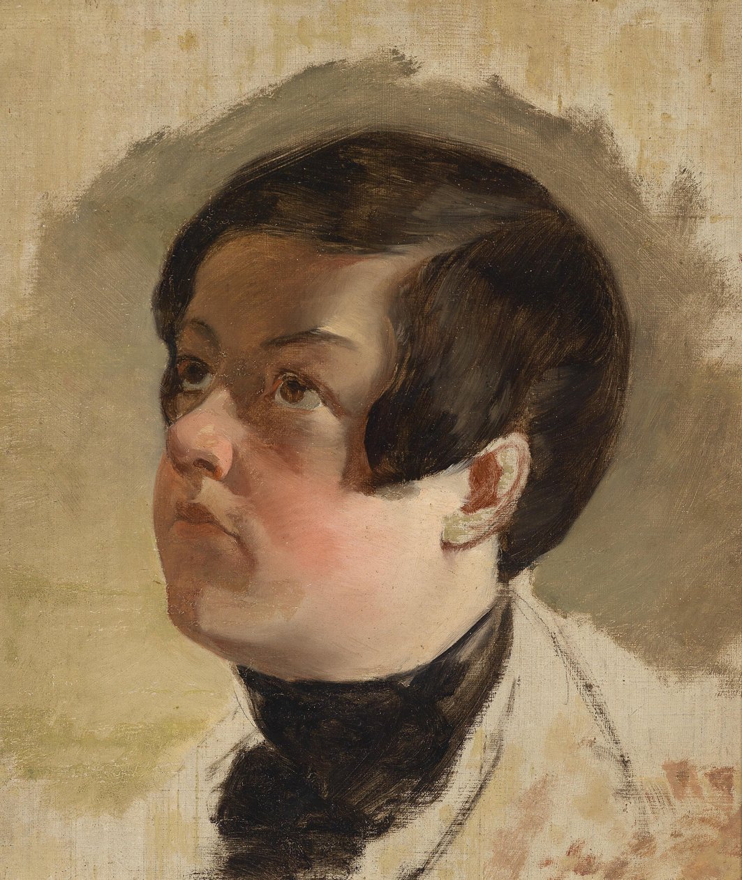 Studie zu einem Knabenkopf von Friedrich von Amerling