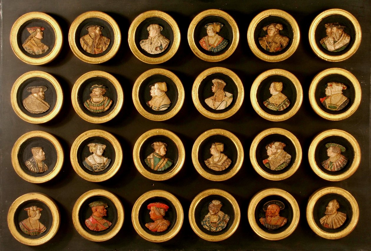 Eine Sammlung von vierundzwanzig Zeichnern als Porträtmedaillons von Friedrich (after) Hagenauer