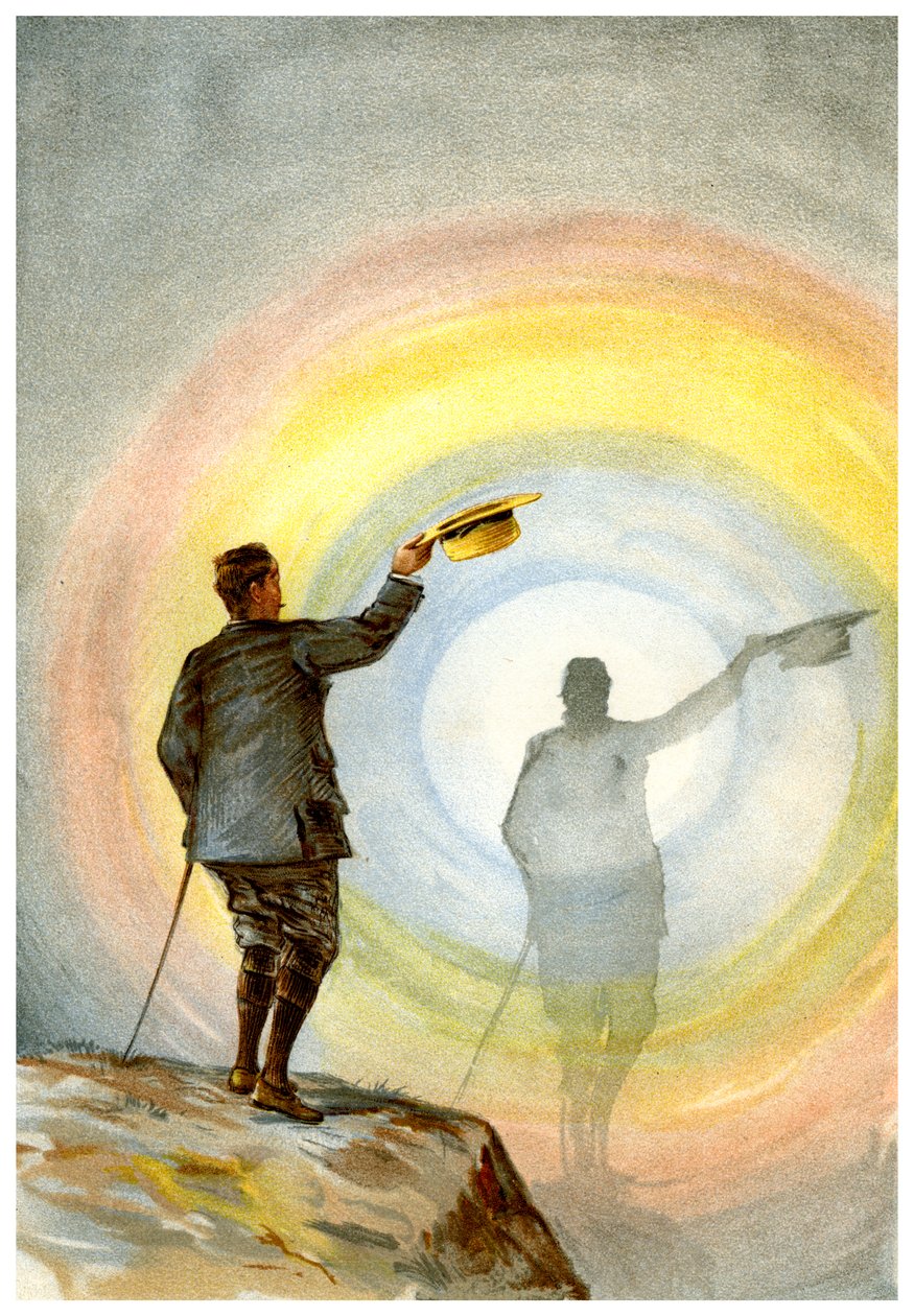 Das Gespenst und der kreisförmige Regenbogen, 1898 von Friedrich Arnold Brockhaus
