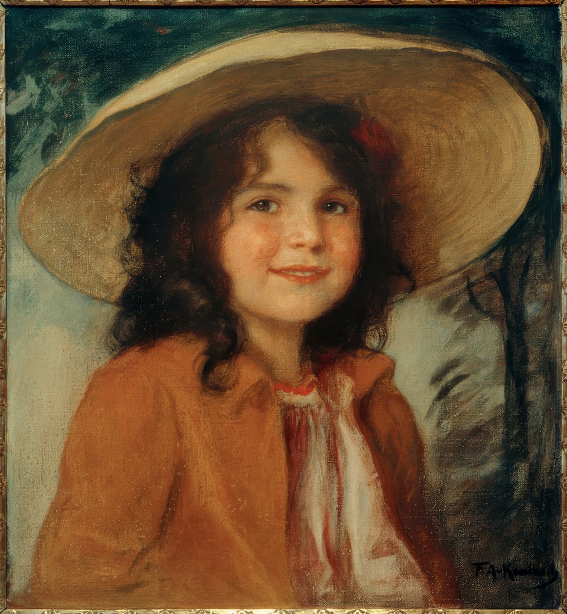 Bildnis Hedda, die Tochter des Künstlers von Friedrich August von Kaulbach