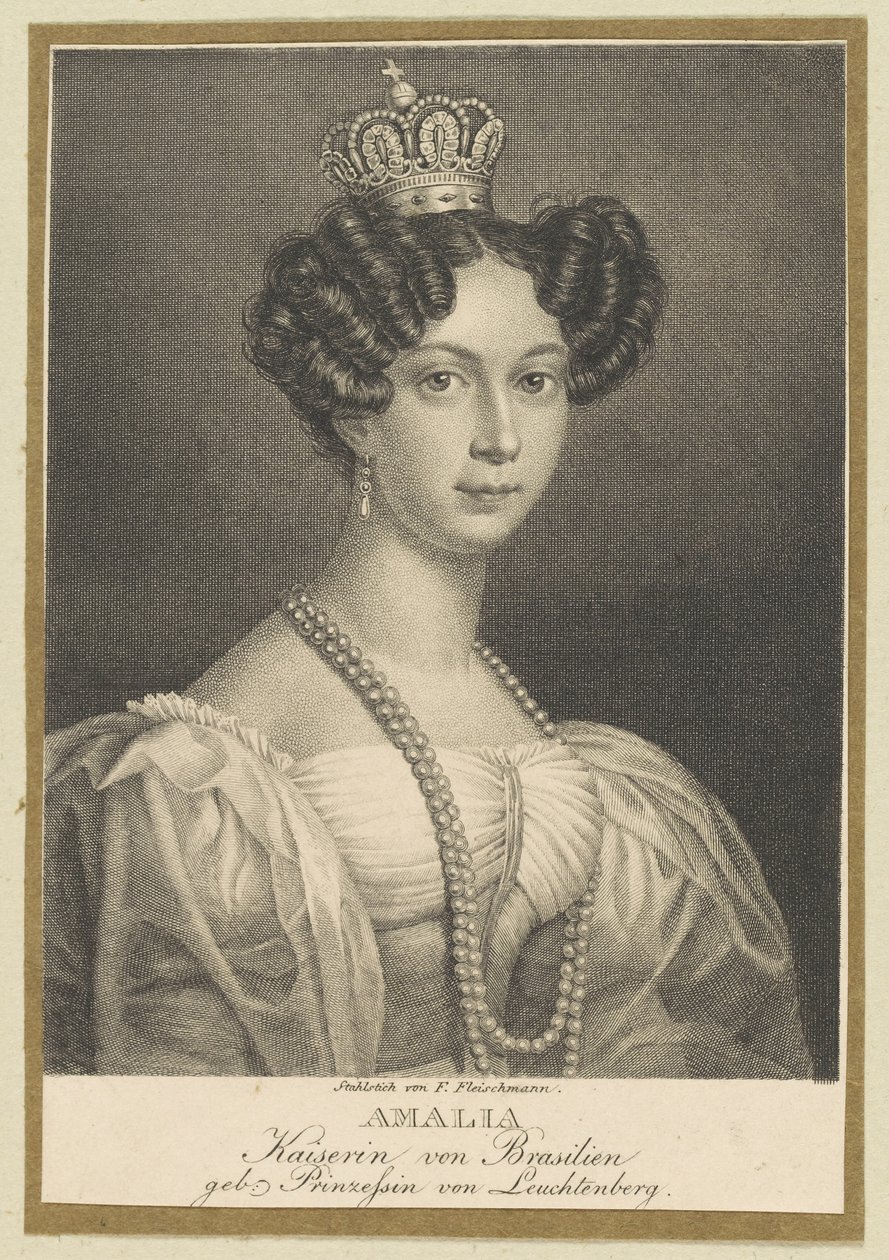 Amélie von Leuchtenberg 1812-1873, Kaiserin von Brasilien, 1830 von Friedrich Fleischmann