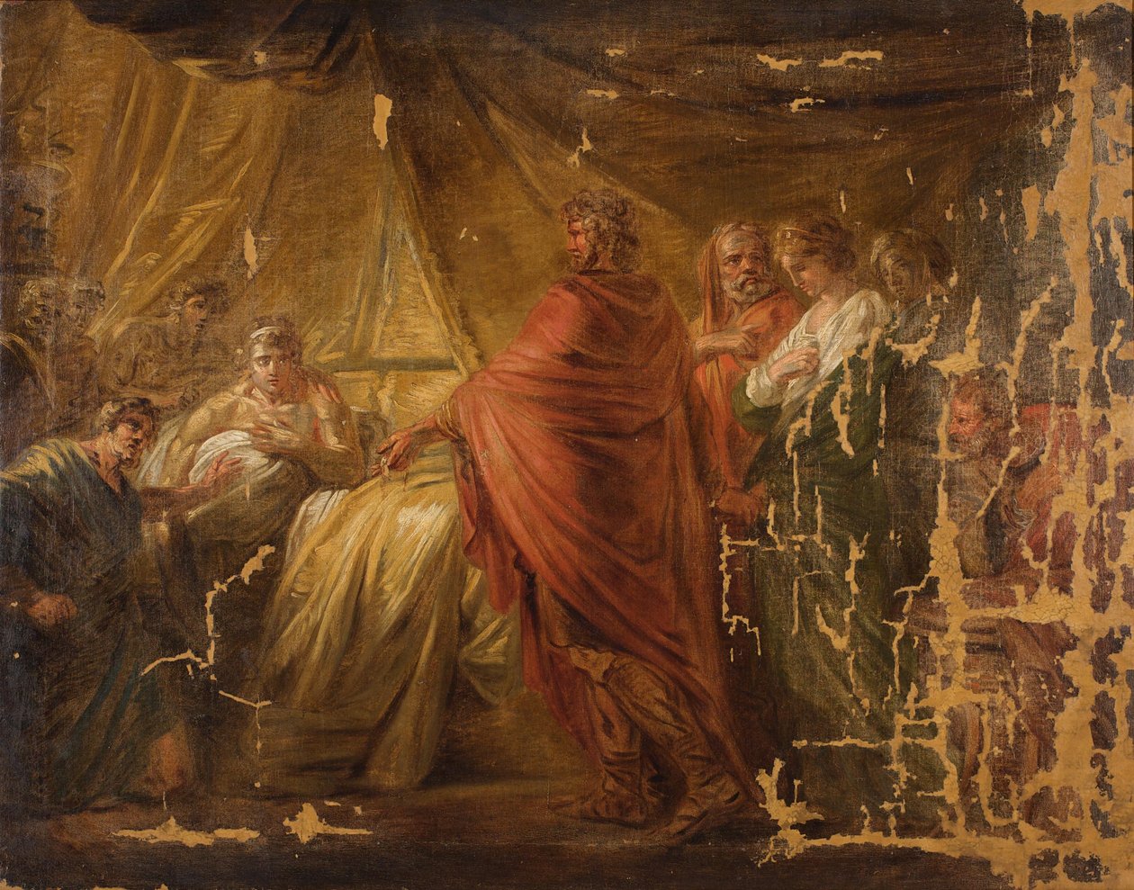 Agamemnon bringt Briseis in das Zelt des Achilles zurück von Friedrich Heinrich Fuger