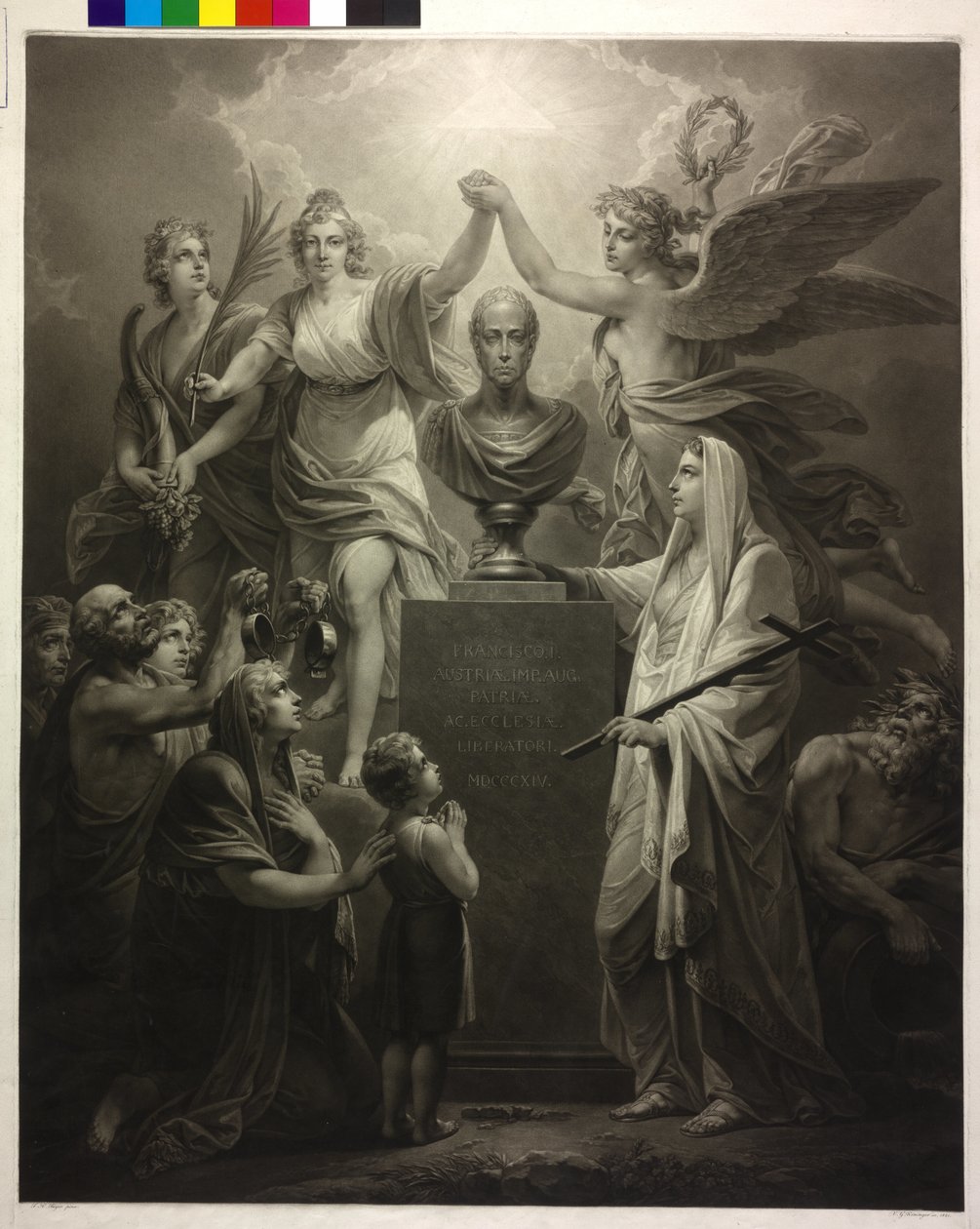 Apotheose des Kaisers Franz II. - Der Segen des Friedens von Friedrich Heinrich Fuger
