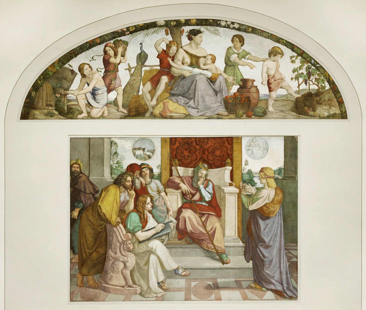 Joseph von Ägypten vor dem Pharao von Friedrich Overbeck