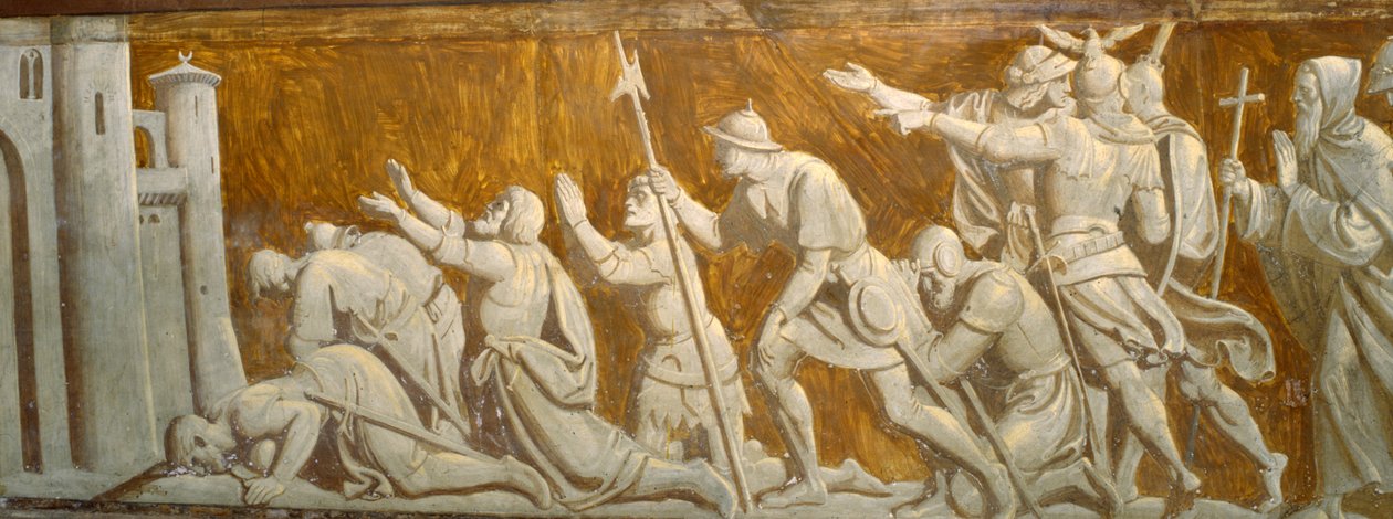Die Kreuzfahrer vor den Mauern Jerusalems von Friedrich Overbeck