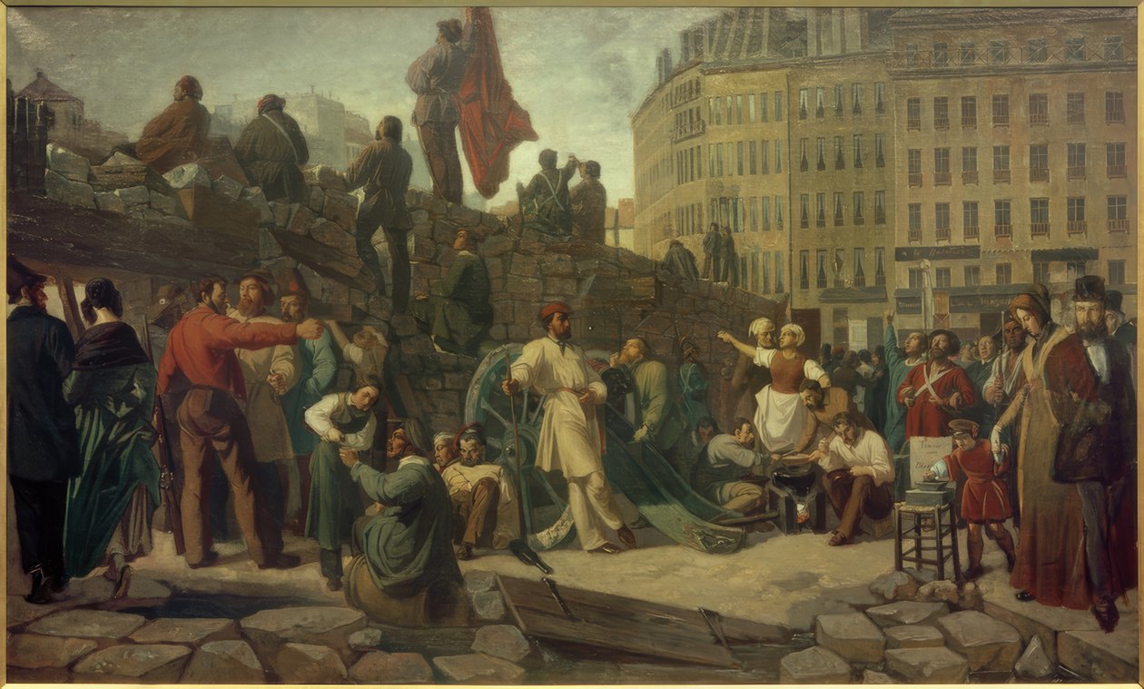 Februarrevolution 1848, Pariser Barrikaden von Friedrich Wilhelm Martersteig