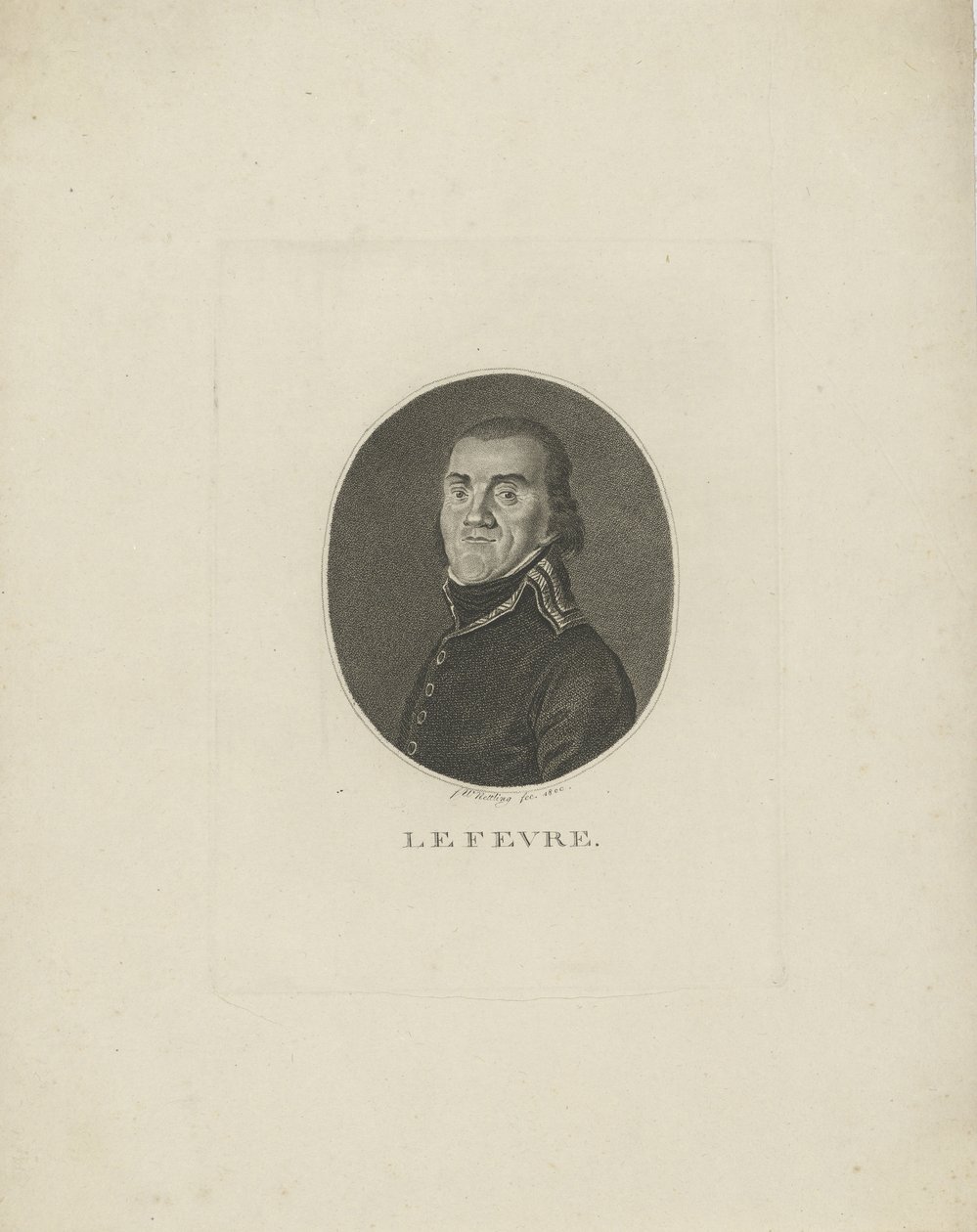 General François-Joseph Lefebvre, 1800 von Friedrich Wilhelm Nettling