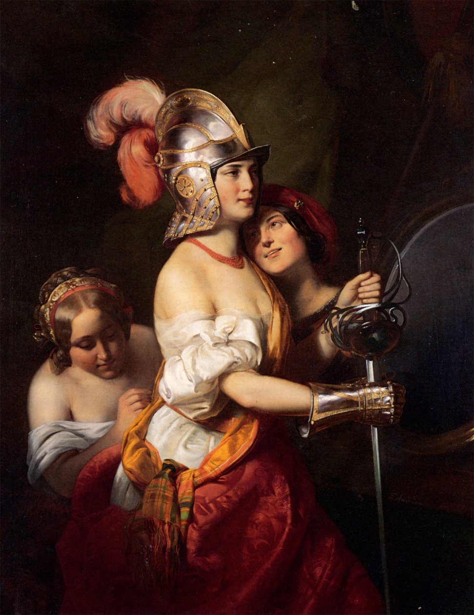 Friedrich von Amerling - Die bewaffnete Jungfrau von Friedrich von Amerling