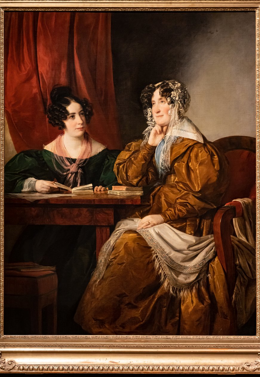 Porträt der Baronin Henriette von Pereira - Armstein mit ihrer Tochter Flora von Friedrich von Amerling
