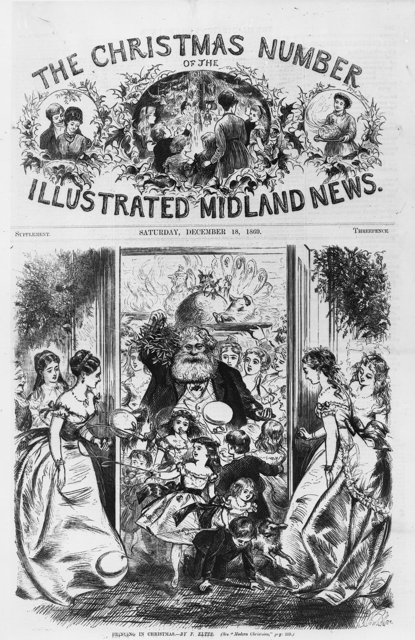 Weihnachten hereinbringen, Titelseite der 