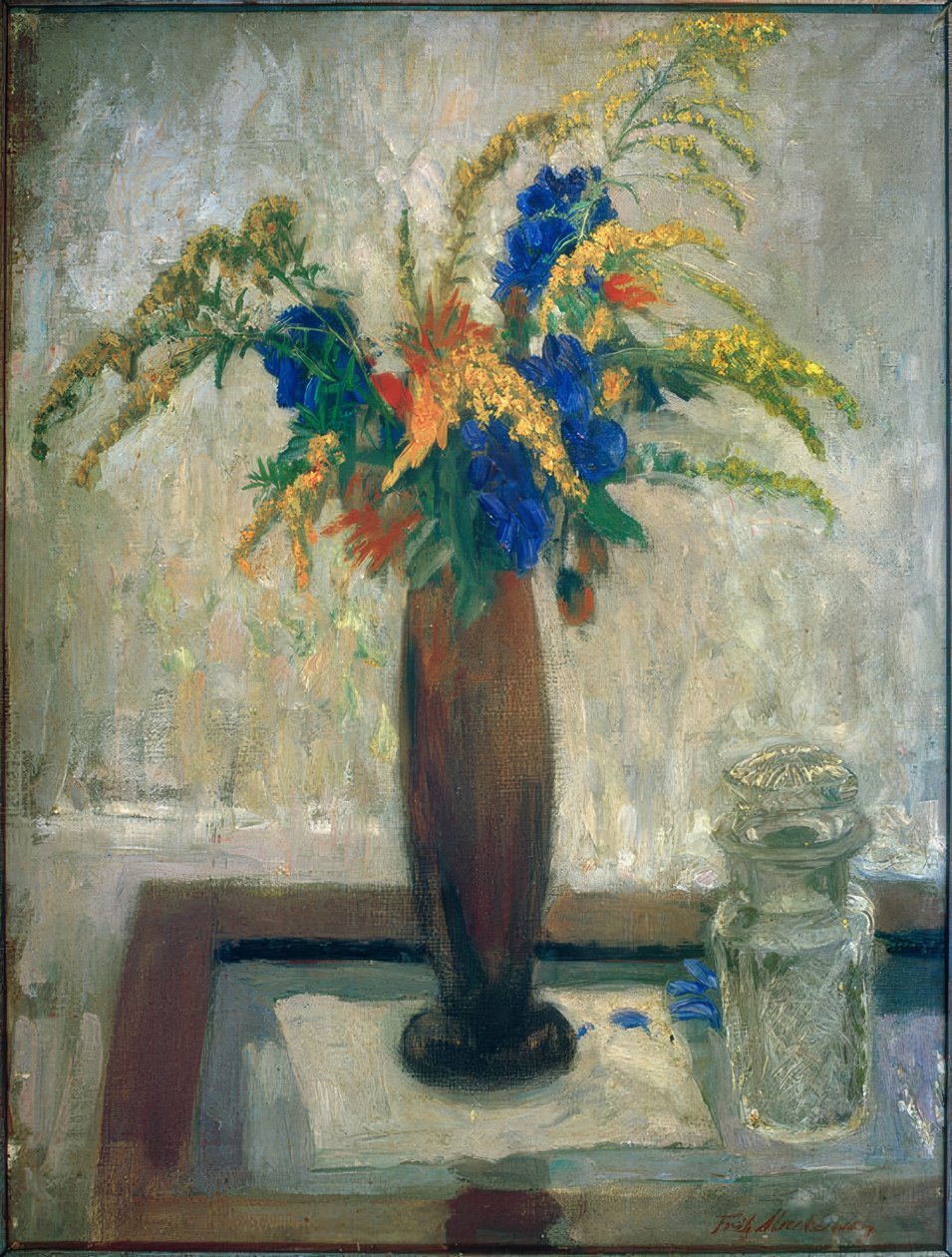 Stillleben mit einem Strauß Wiesenblumen von Fritz Mackensen