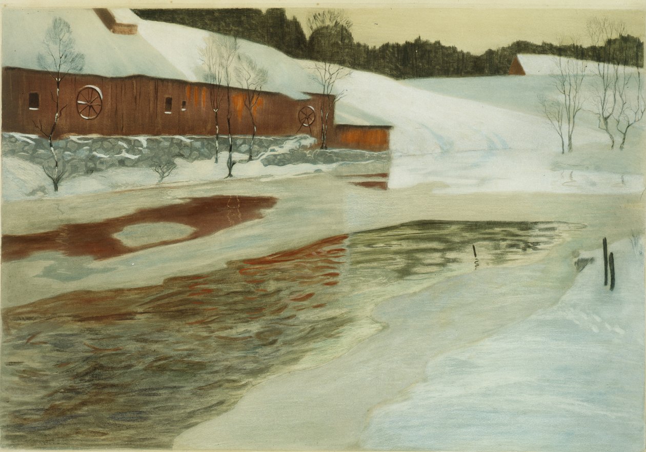Lysaker Fluss von Fritz Thaulow