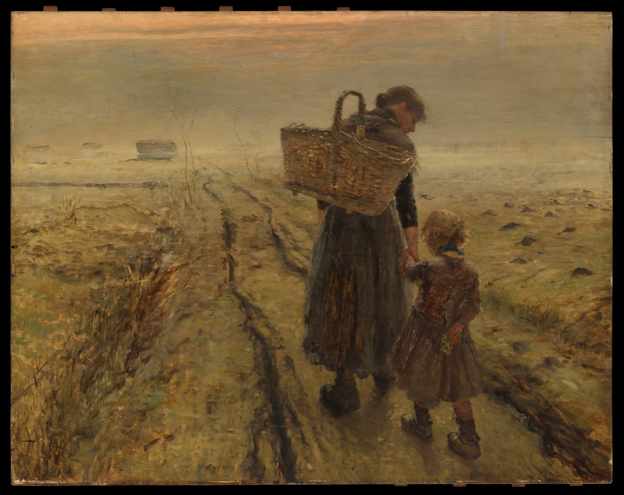 Nach Hause gehen von Fritz von Uhde