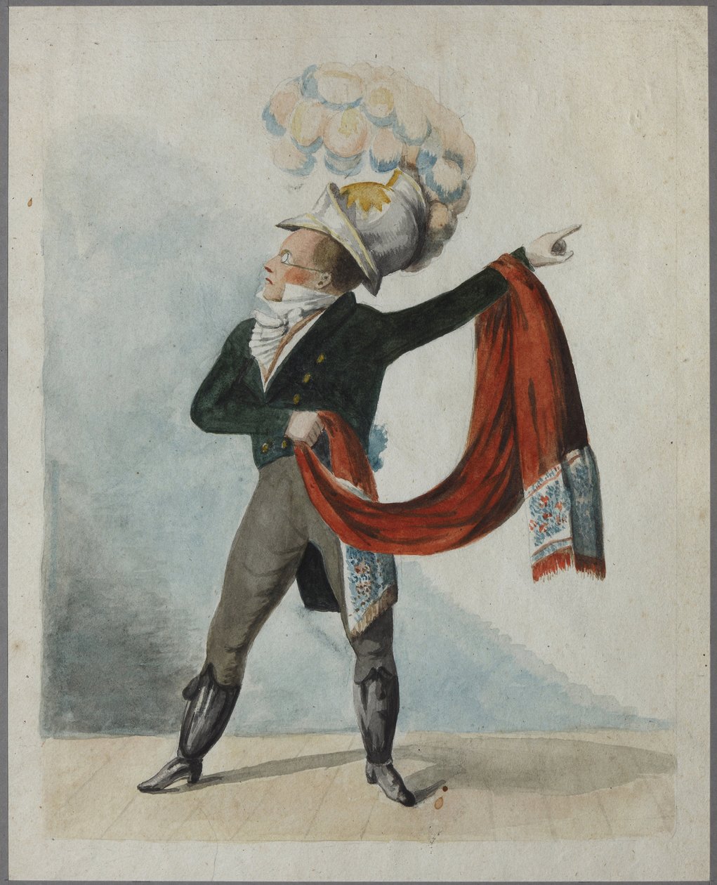 Fyodor Fyodorovich Kokoshkin (1773-1838) von Sotnikov, Fyodor Grigoryevich (aktiv Anfang des 19. Jahrhunderts). Aquarell auf Papier, erstes Viertel des 19. Jahrhunderts, Staatliches Museum von A.S. Puschkin, Moskau von Fyodor Grigoryevich Sotnikov