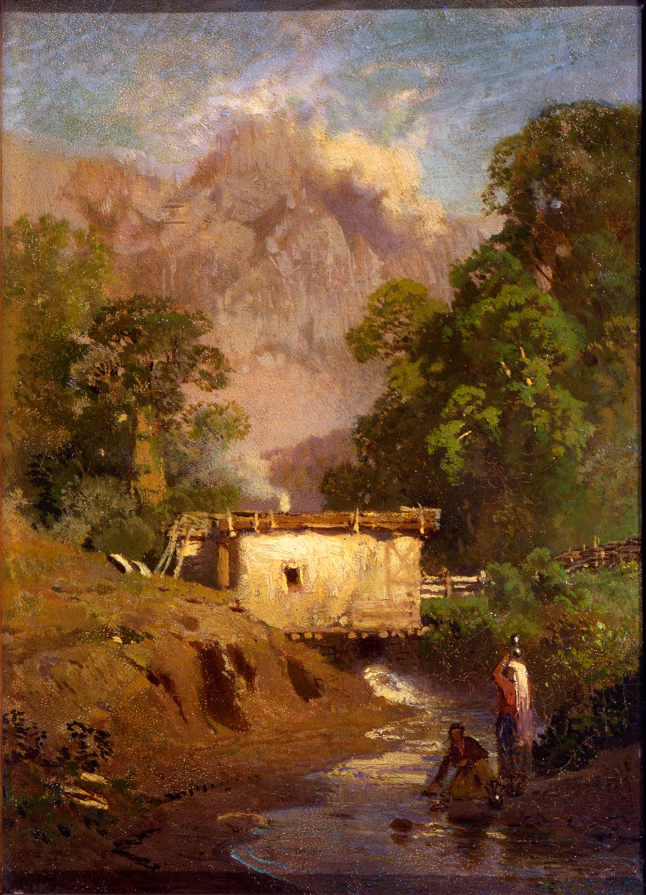 Krimlandschaft, russische Malerei des 19. Jahrhunderts von Fyodor Vasil