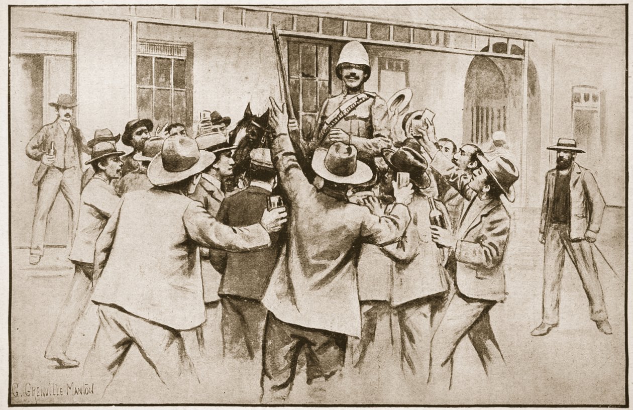 Die Entlastung von Ladysmith: Tommy Atkins gefragt, Illustration aus 