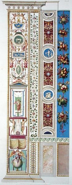 Tafel aus der Raphael-Loggia im Vatikan, aus 