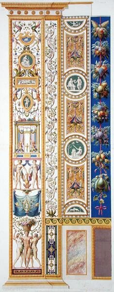 Tafel aus der Raphael-Loggia im Vatikan, aus 