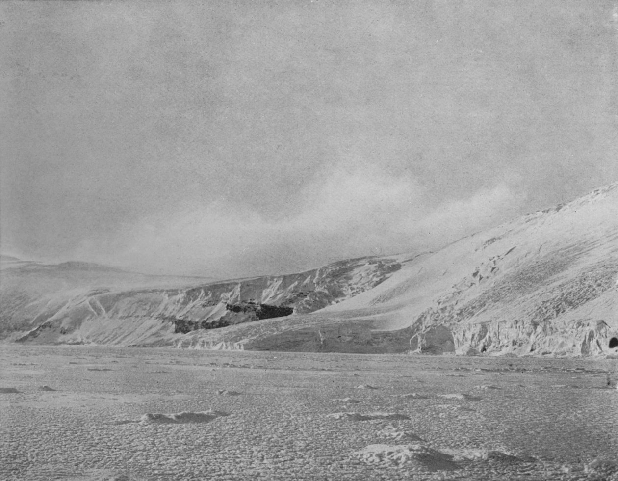 Die Warnung. Ein herannahender Schneesturm, ca. 1911, 1913 von G. Murray Levick