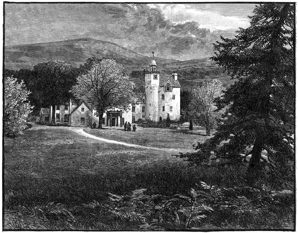 Schloss Abergeldie, Aberdeenshire, Schottland, 1900 von G. W. Wilson and Company