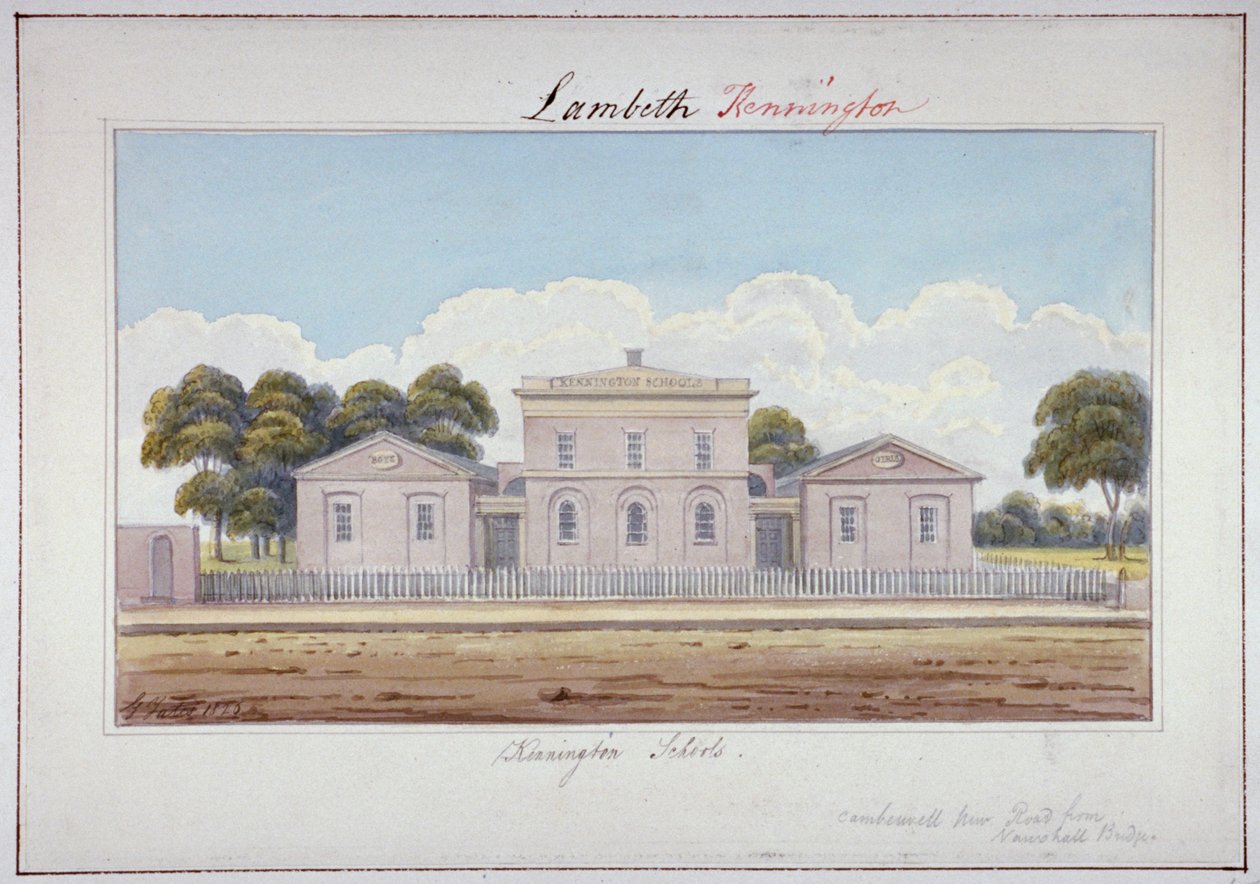 Kennington Schools, Camberwell New Road, Lambeth, London von G Yates