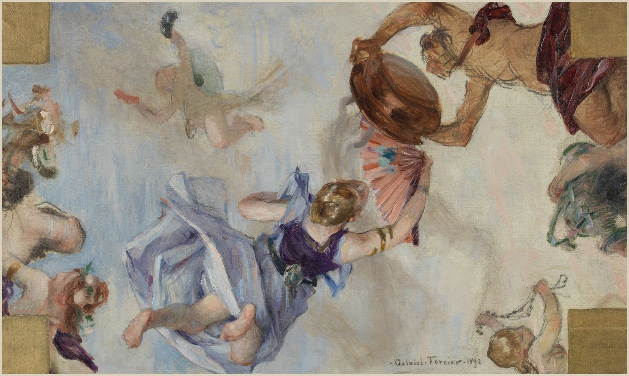 Skizze für den Festsaal des Hôtel de Ville de Paris: Die Düfte von Gabriel Joseph Marie Augustin Ferrier