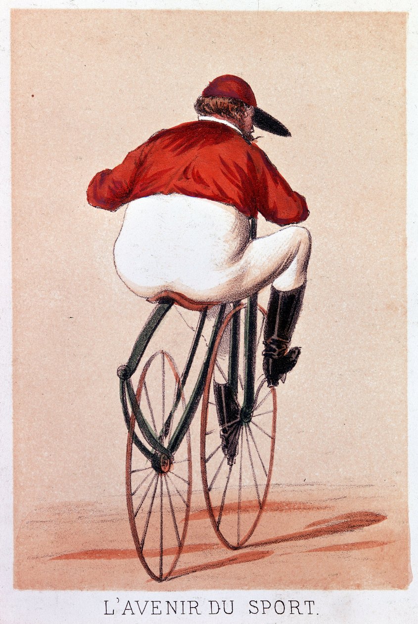 Die Zukunft des Sports. Lithografie von Darlinghe nach Gosthiaux von Gabriel Gostiaux