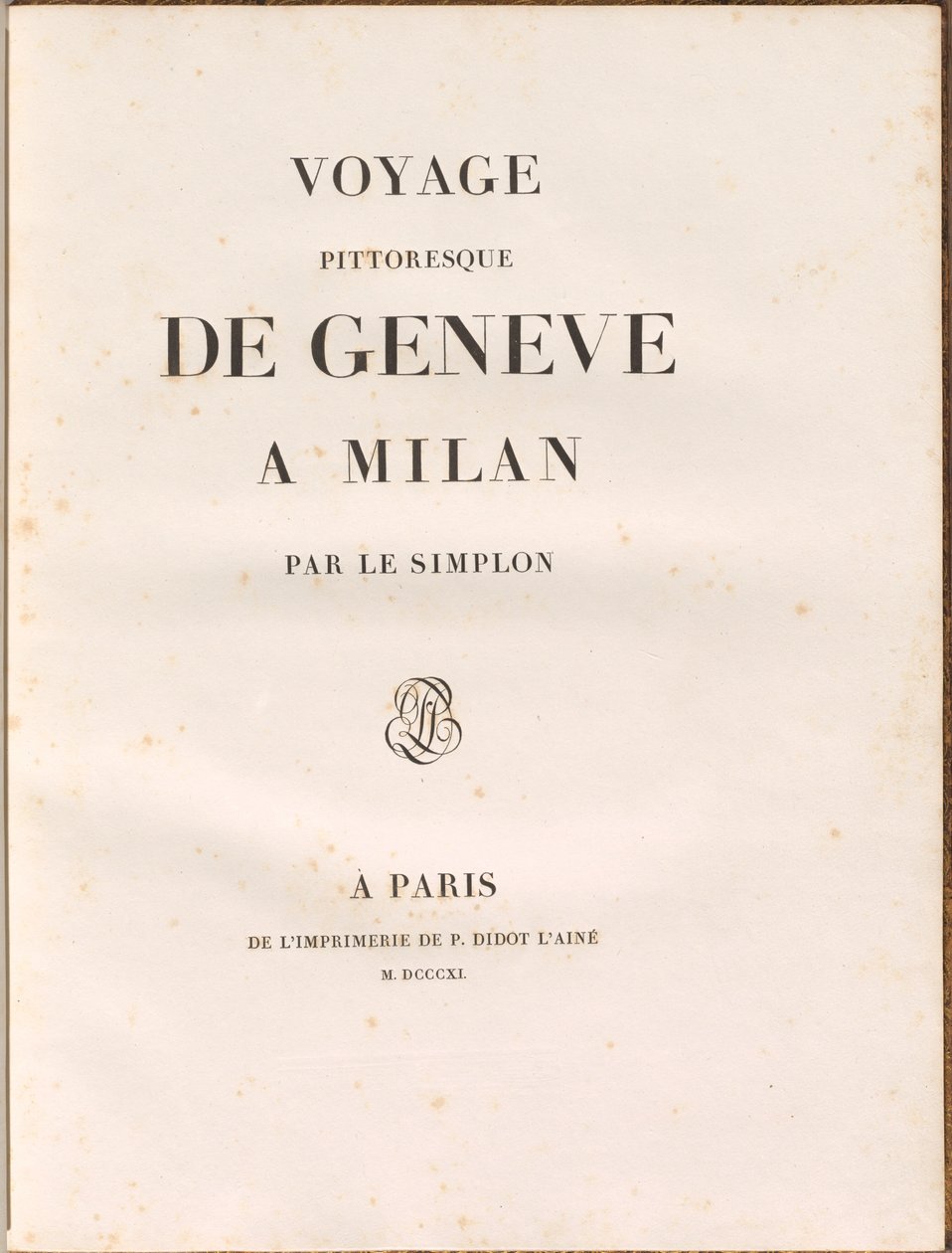 Malereireise von Genf nach Mailand über den Simplon von Gabriel Ludwig Lory, Mathias Gabriel Lory