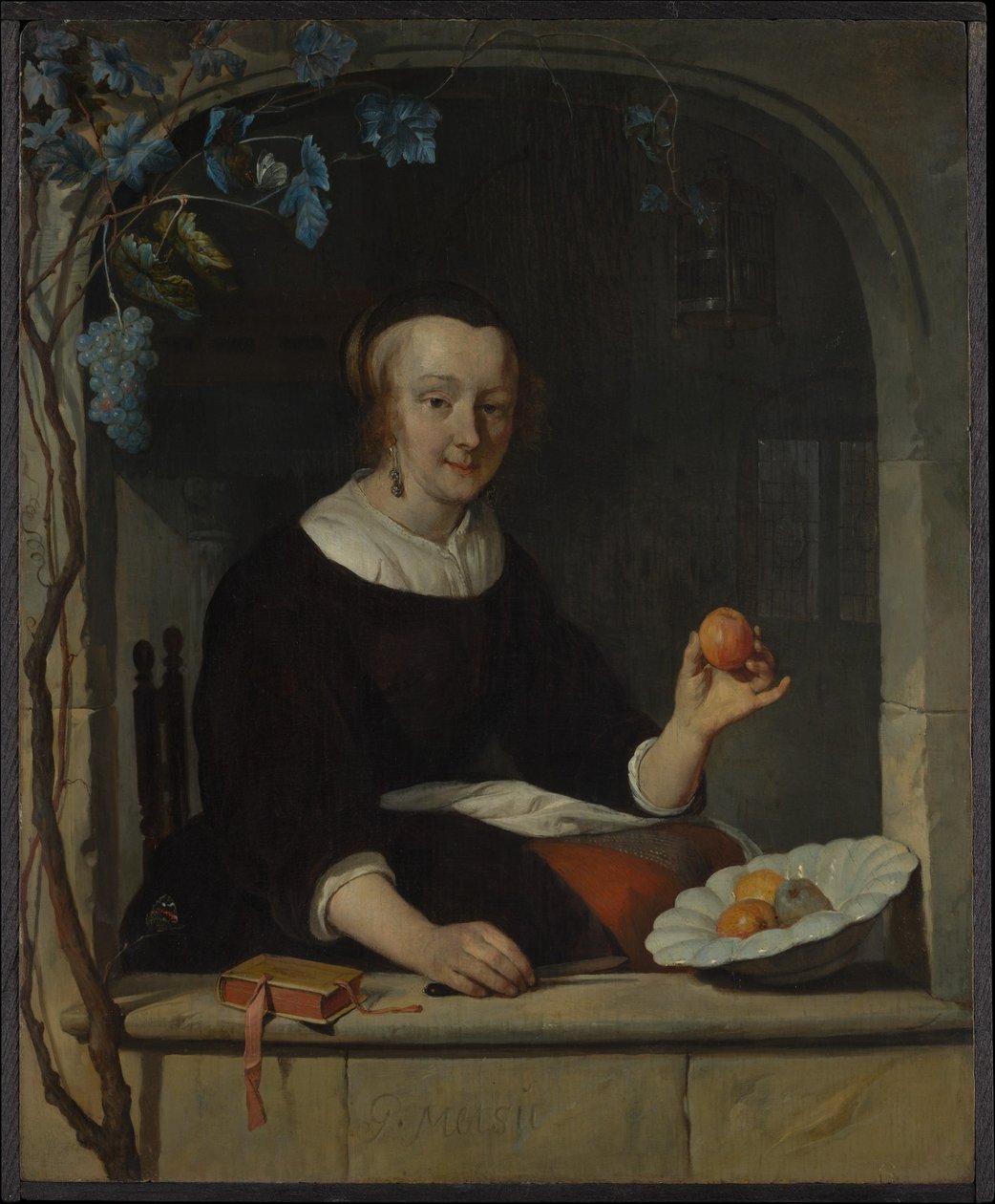 Eine Frau am Fenster von Gabriel Metsu