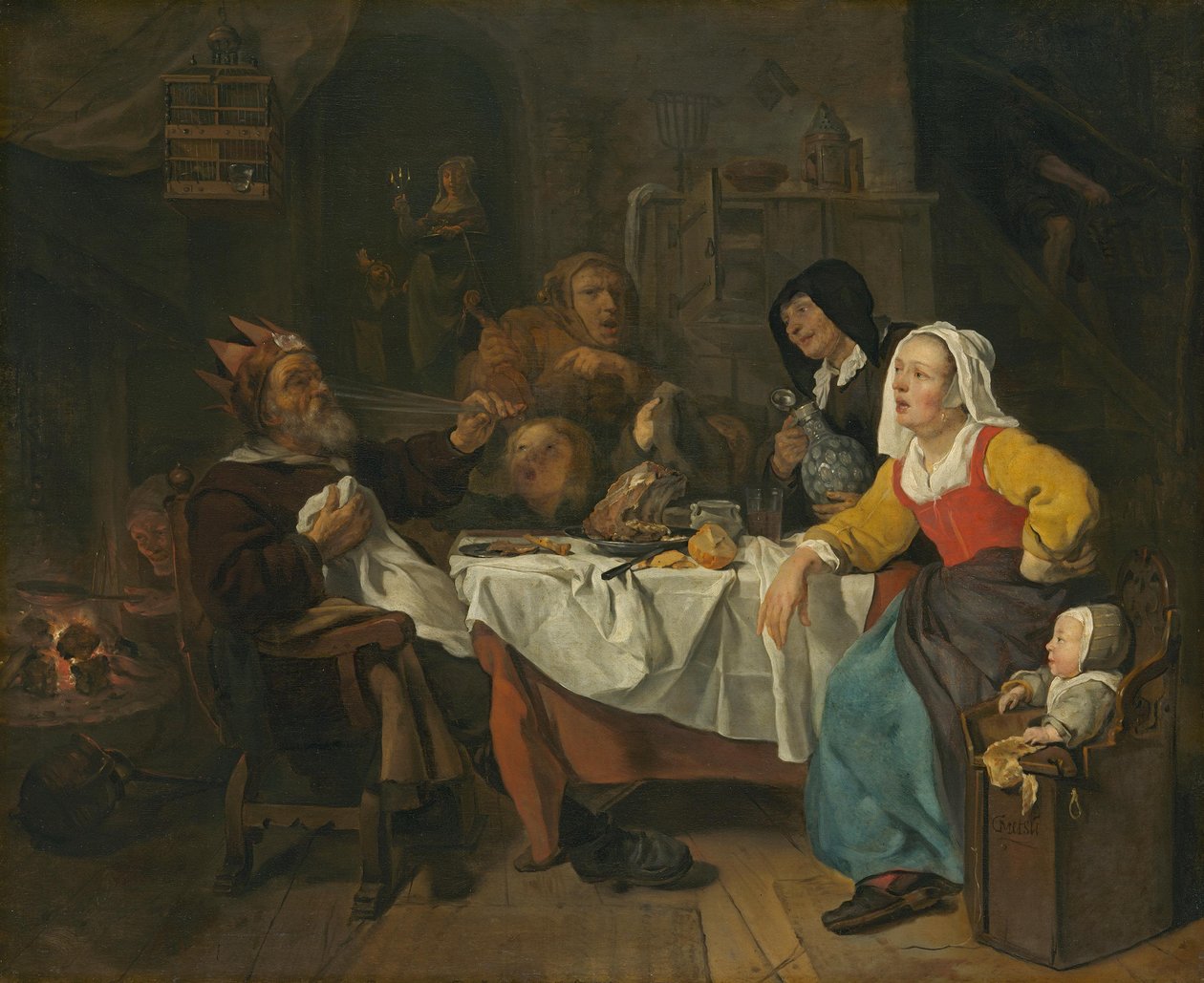 Der König trinkt von Gabriel Metsu