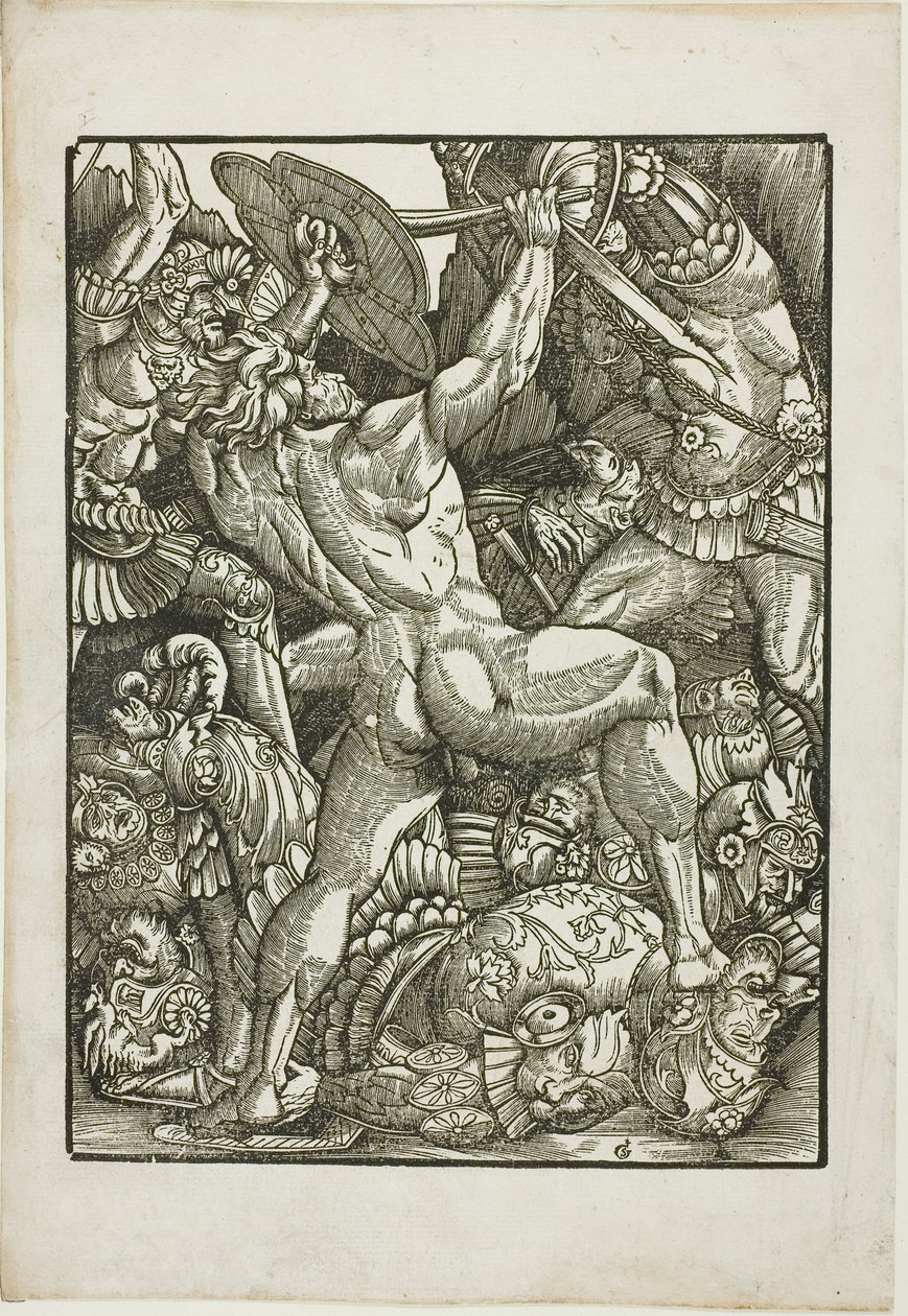 Herkules und die Riesen, aus Szenen aus dem Leben des Herkules von Gabriel Salmon