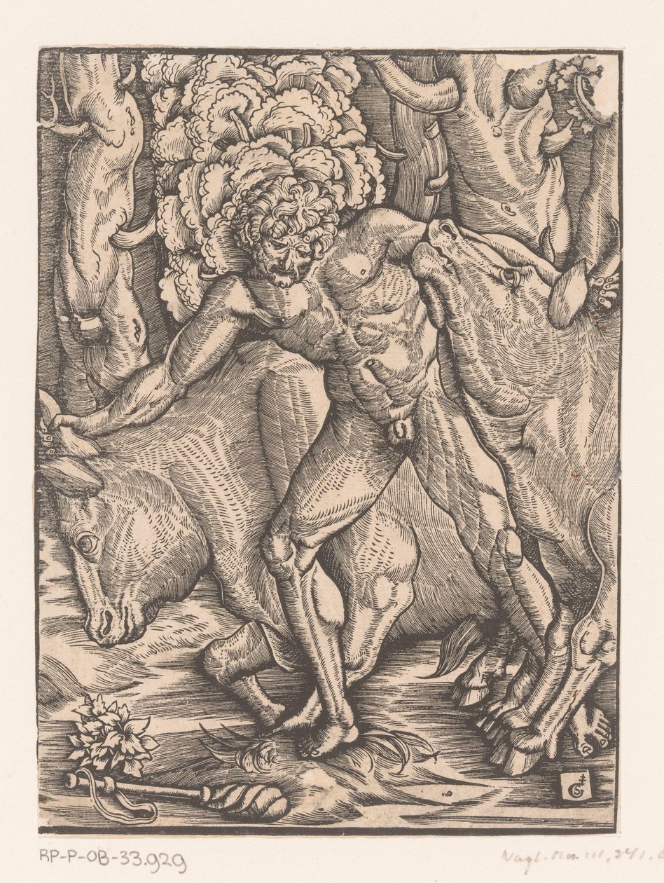 Herkules und die Rinder von Geryon von Gabriel Salmon