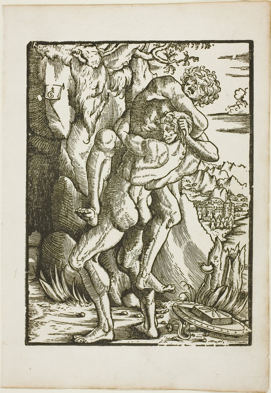 Die Arbeiten des Herkules: Herkules und Antäus von Gabriel Salmon