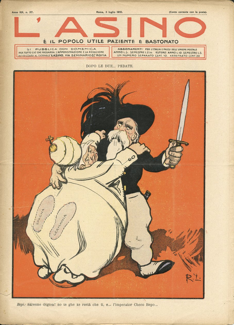 Illustration von Galantara (1865-1937) für das Cover von L