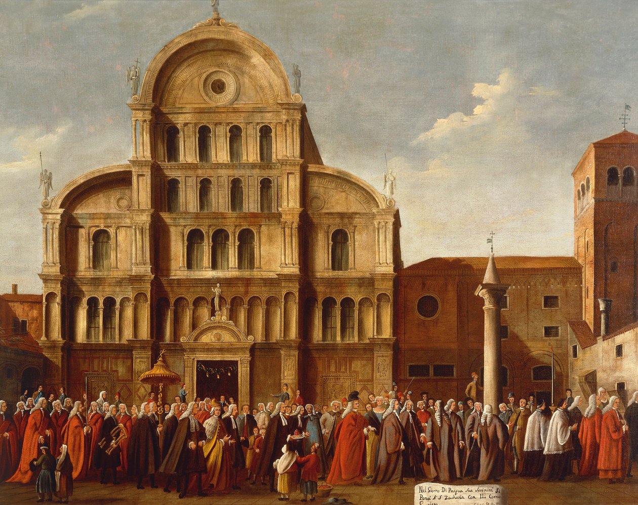 Italien, Venetien, Venedig, Doge von Venedig bei der Kirche San Zaccaria von Gabriele Bella