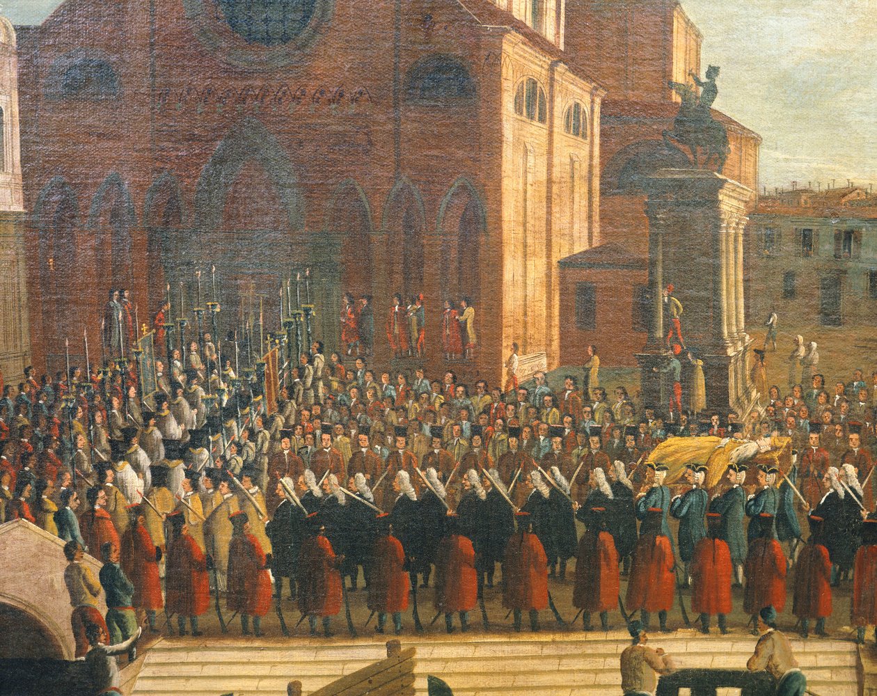 Begräbnis des Dogen in der Kirche Santi Giovanni e Paolo, Gabriel Bella von Gabriele Bella