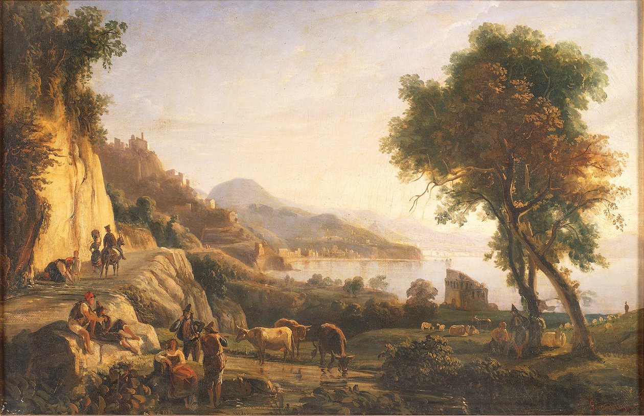 Italien, Straße nach Amalfi in der Nähe des Cetara-Turms von Gabriele Smargiassi